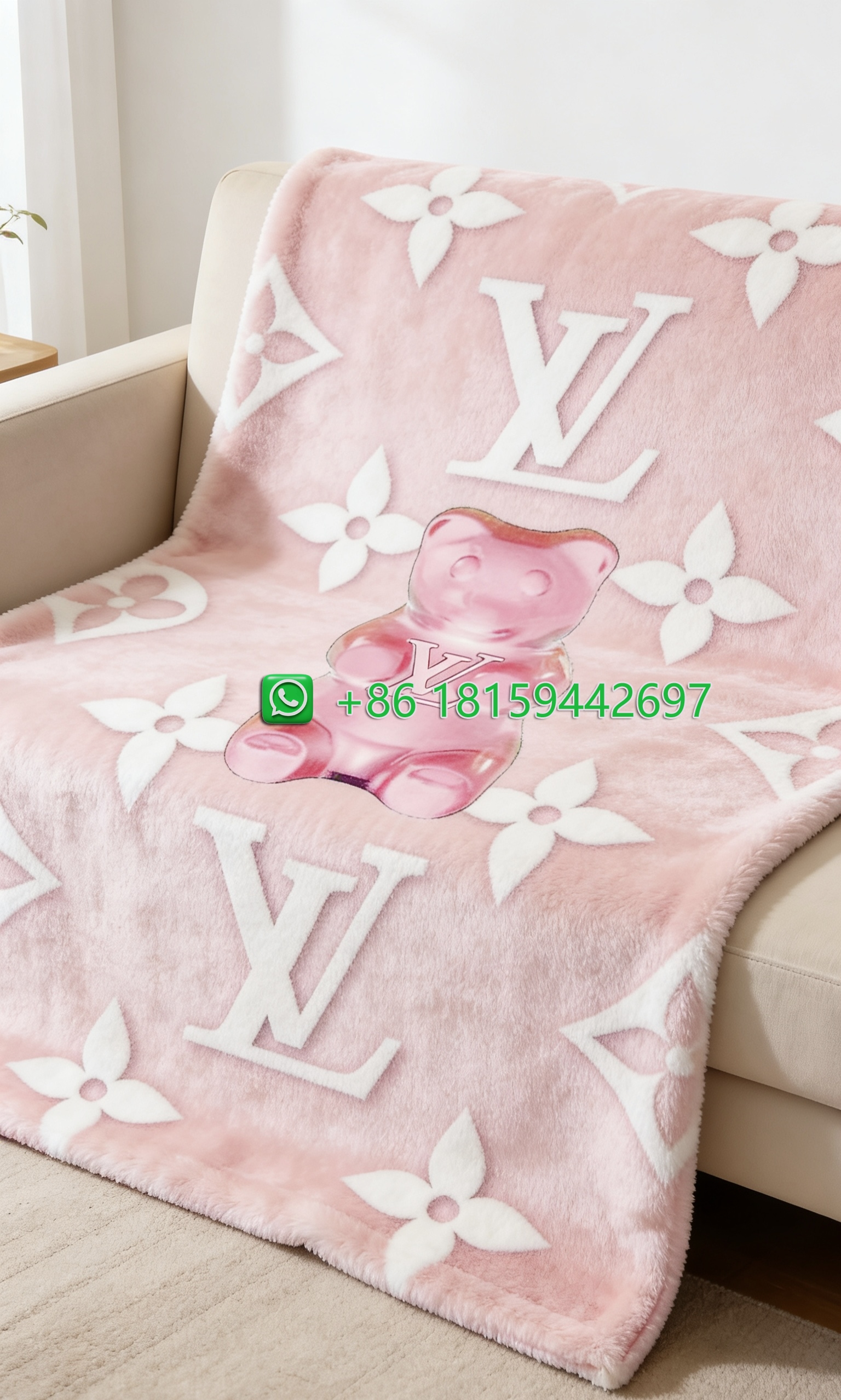 Louis Vuitton Throw Blankets